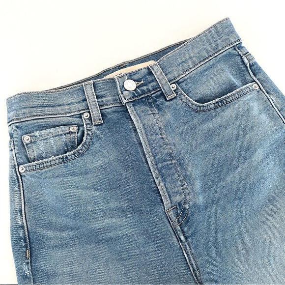 Grlfrnd The Piper Super High Rise Stretch Slim Crop in La Jolla - Picture 3 of 13